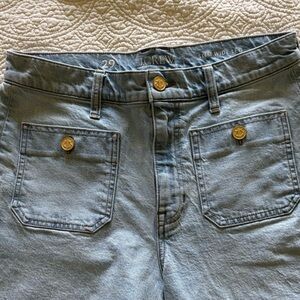 JCrew front pocket slim fit wide leg crop jeans